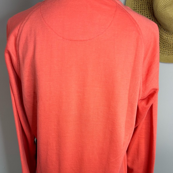 NWT Six Lincoln New York Medium beautiful coral color sweatshirt. - Picture 8 of 9